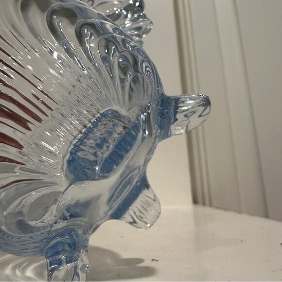 Vintage Blue Cambridge Glass Caprice Moonlight Blue Footed Sugar & Creamer 3” - Picture 9 of 11